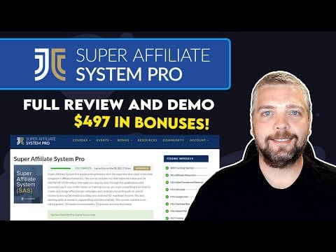Super Affiliate System Review and Walk-Through